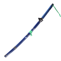 Blue Exorcist: Rin Okumura's Kurikara Demon-Slaying Katana Replica (26-Inch) – Deep Blue Scabbard and Hilt