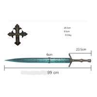 Bloodborne - Moonlight Great Sword with Wall Plaque
