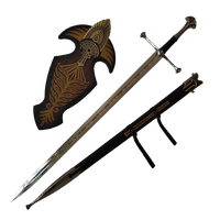 Lord of Rings Narsil/Anduril Sword with Wall Plaque