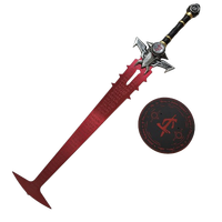 Doom Eternal Crucible Blade Stainless Steel Replica with Wall Plaque