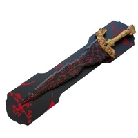 Elden Ring Maliketh's Black Blade Stainless Steel Replica with Wall Plaque