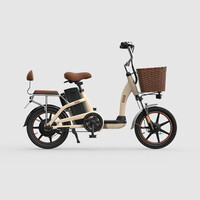 HIMO C16 12Ah 48V 250W 16 Inches Electric Bike From Youpin 25km/h 55km Mileage Electric Bicycle -Khaki