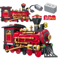 City Electric Classical Red Train Building Blocks 