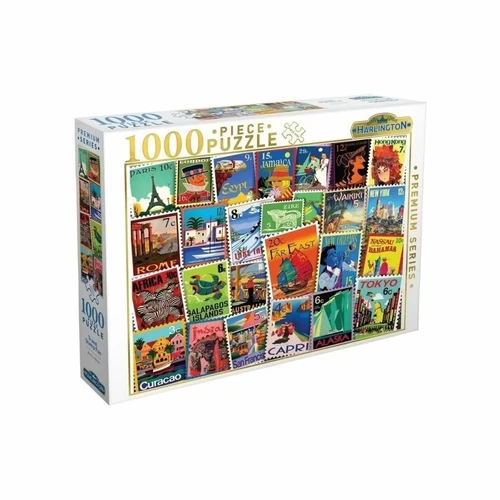 Harlington Travel Stamp Fun Puzzle 1000pc