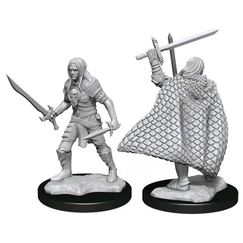 Pathfinder Deep Cuts Unpainted Miniatures Elf Fighter Male