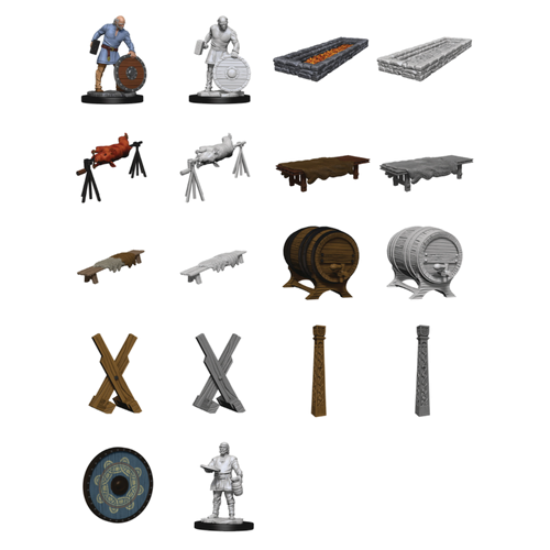 WizKids Deep Cuts Unpainted Miniatures Vikings