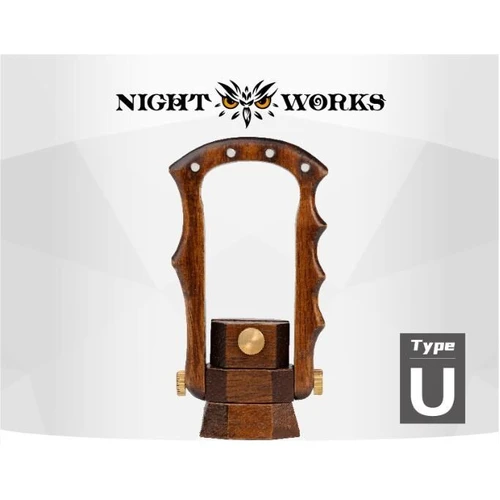 Night Works U-Shaped Miniature Wooden Painting Handle