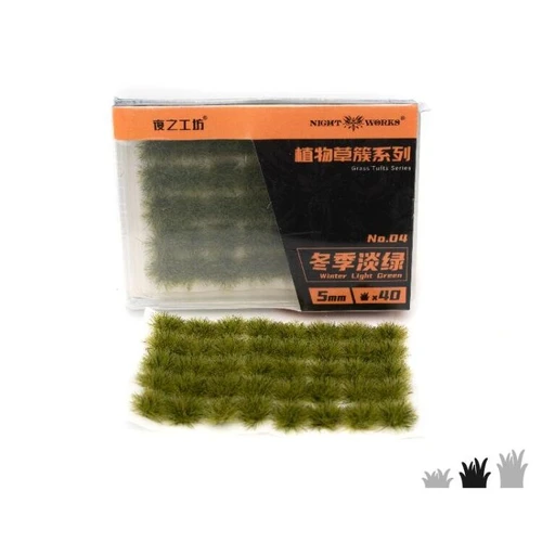 Night Works 4 Winter Light Green 5mm Tufts (40PC)