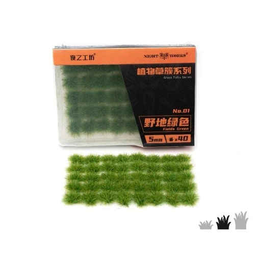 Night Works 1 Fields Green 5mm Tufts (40PC)