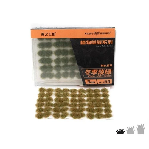 Night Works 4 Winter Light Green 3mm Tufts (54PC)