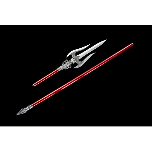 Red Dragon Trident – Martial Arts Training Collectible