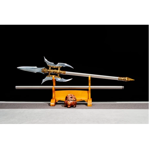 Sanmao Crescent Moon Halberd – Martial Arts Training Collectible