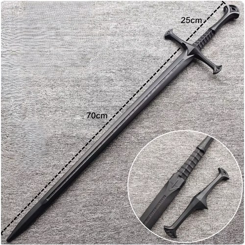 Extra-Hard Plastic Rapier Sword with Scabbard