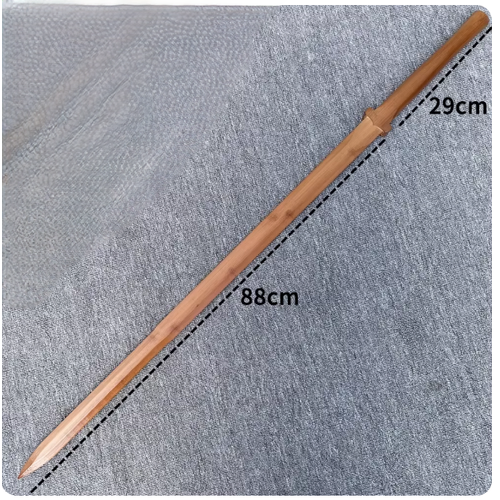 Jingpo 1.2m Wooden Two-Handed Sword – Brown Finish Chinese Long Sword