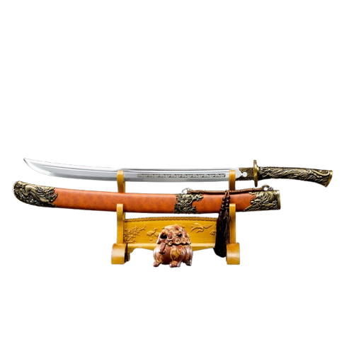 Kirin Manganese Steel Qing Dynasty Sword