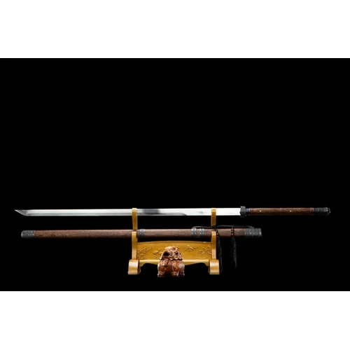 Huali Wood Two-Handed Manganese Steel Tang Dynasty Sword