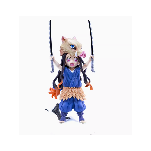 Demon Slayer Kamado Nezuko Cosplay Hashibira Inosuke Figure