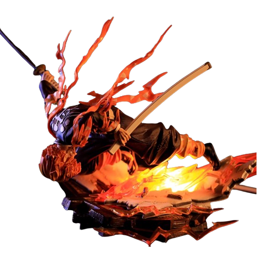 Demon Slayer Agatsuma Zenitsu Thunder Breath with Led Light GK Figure