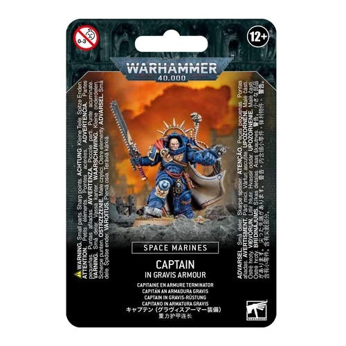 Warhammer 40,000 Space Marines Captain in Gravis Armour