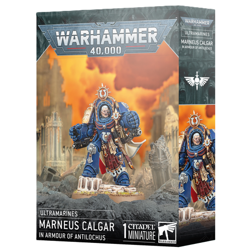 Warhammer 40,000 Ultramarines Marneus Calgar in Armour of Antilochus