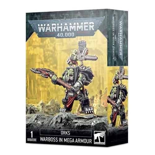 Warhammer 40,000 Orks Warboss in Mega Armour