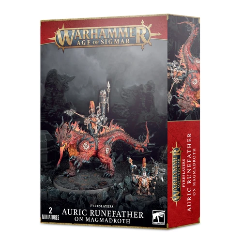 Warhammer Age of Sigmar Fyreslayers Auric Runefather/Magmadroth