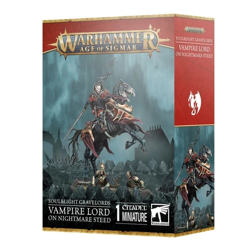 Warhammer Age of Sigmar Soulblight Gravelords Vampire Lord on Nightmare Steed