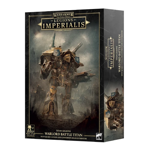 Legions Imperialis Warlord Battle Titan with Quake Cannon & Conversion Beam Extirpator