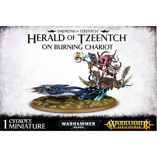 Warhammer Age of Sigmar: Daemons of Tzeentch Herald on Burning Chariot