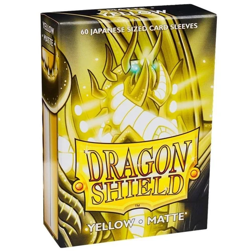 Sleeves - Dragon Shield Japanese- Box 60 - Yellow MATTE