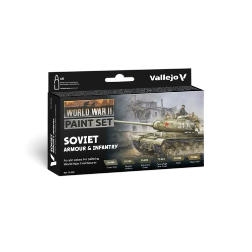 Vallejo - Model Colour - Soviet Armour & Infantry WWII 6 Colour Set