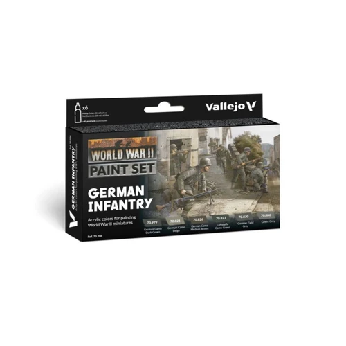 Vallejo - Model Colour - German Infantry WWII 6 Colour Set