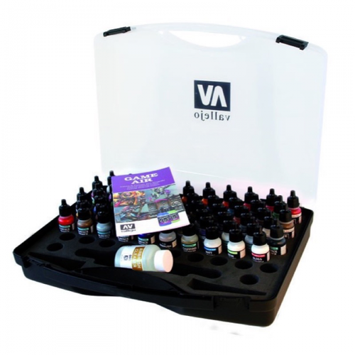 Vallejo Game Air - set Plastic Case 51 colours, 8 primers, 5 auxiliary