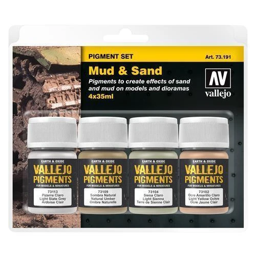 Vallejo Pigments - Set Mud & Sand 35ml