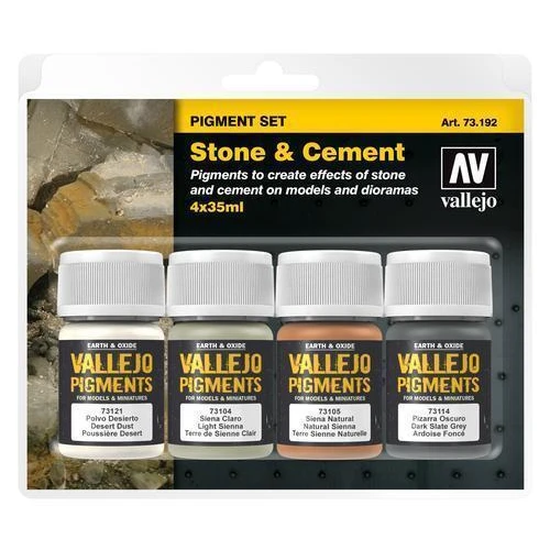 Vallejo Pigments - Set Stone & Cement 35ml