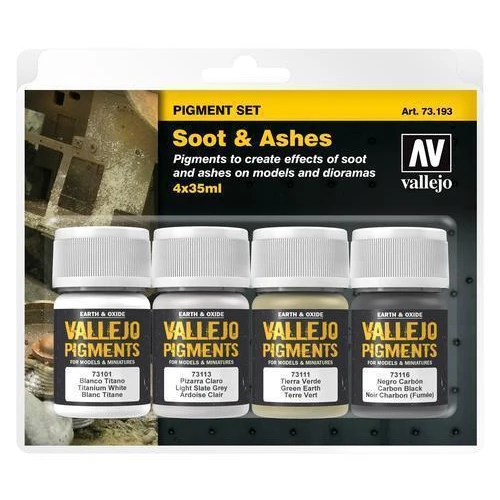 Vallejo Pigments - Set Soot & Ashes 35ml