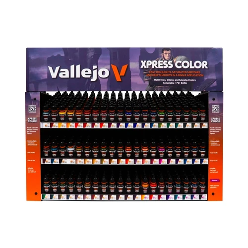Vallejo - Xpress Colour - Complete Range Stand Display (Stand with Stock)