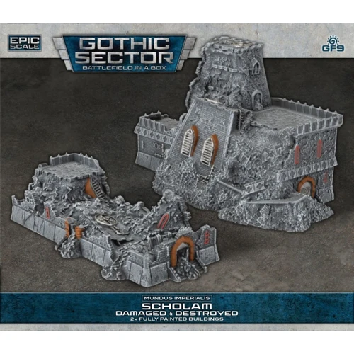 Battlefield in a Box: Gothic Sector – Mundus Imperialis: Scholam (Damaged & Destroyed)