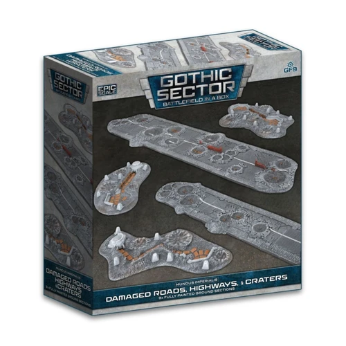 Battlefield in a Box: Gothic Sector – Mundus Imperialis: Damaged Roads, Highways & Craters
