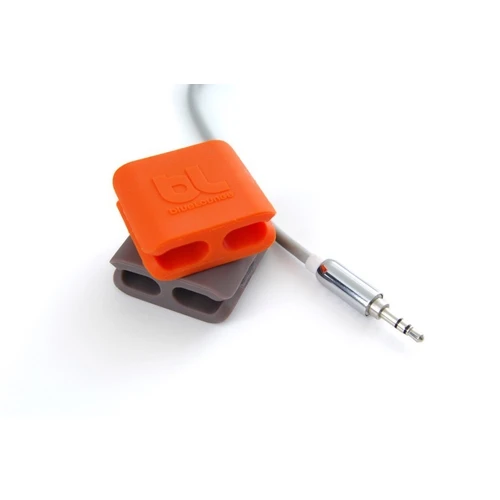 Bluelounge CableClip Medium (Grey/Orange)