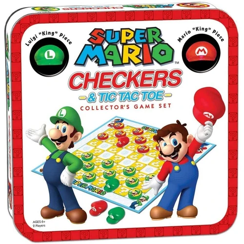 Super Mario Combo Checkers/Tic Tac Toe (Tin)