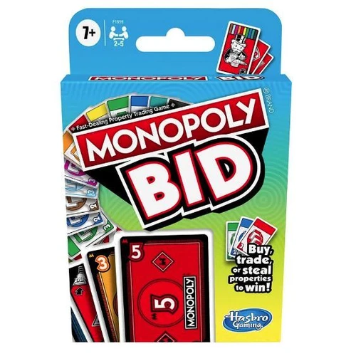 Monopoly Bid Card Game