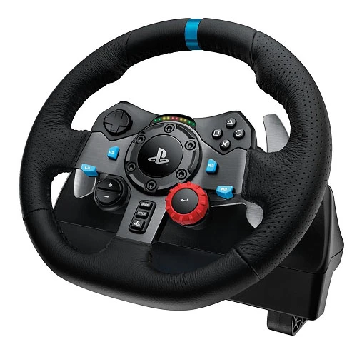 Logitech G29 Driving Force Racing Wheel PS3 & PS4 Dual motor force feedback Helical gearing with anti-backlash 900° steering