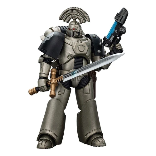 Warhammer Collectibles: 1/18 Scale Iron Warriors MKVI Tactical Sergeant with Power Sword