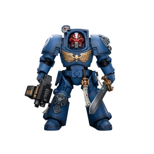 Warhammer Collectibles: 1/18 Scale Ultramarines Terminator Squad Sergeant with Power Sword