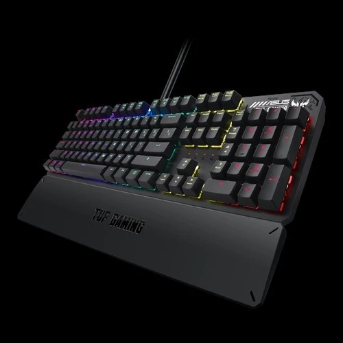 ASUS RA05 TUF GAMING K3/BN/US Tactile Mechanical Keyboard NKRO, 8 Programmable Macro Keys, Backlight Keys Aura Sync RGB LED