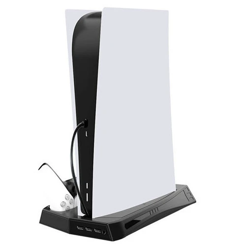 Playstation 5 Stand with Cooling Fan and Controller Charging Dock