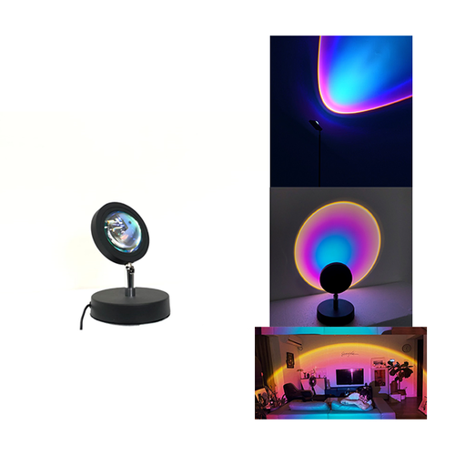Rainbow Ocean Blue Projection Led Lamp 20cm (Round Head)