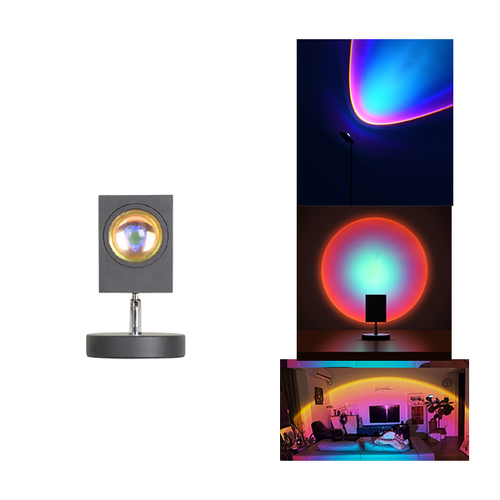 Rainbow Ocean Blue Projection Led Lamp 20cm (Square Head)