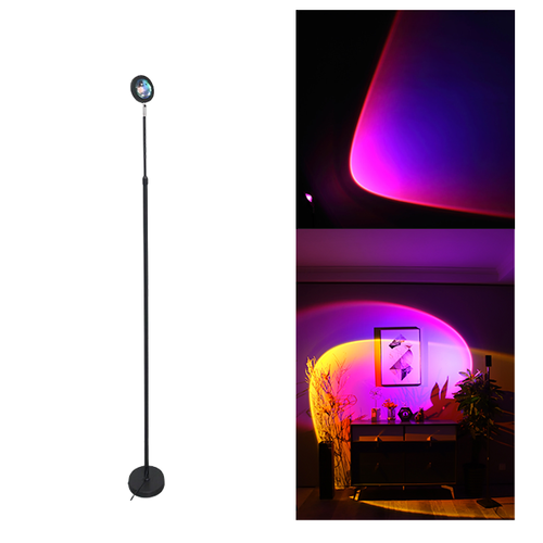 Rainbow Purple Blue Projection Led Lamp 150-180cm (Round Head)
